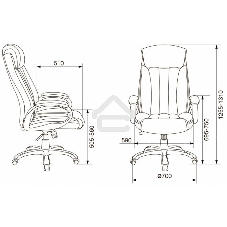 Кресло руководителя Бюрократ T-9922N Leather Venge Black черный, эко.кожа, крестовина пластик