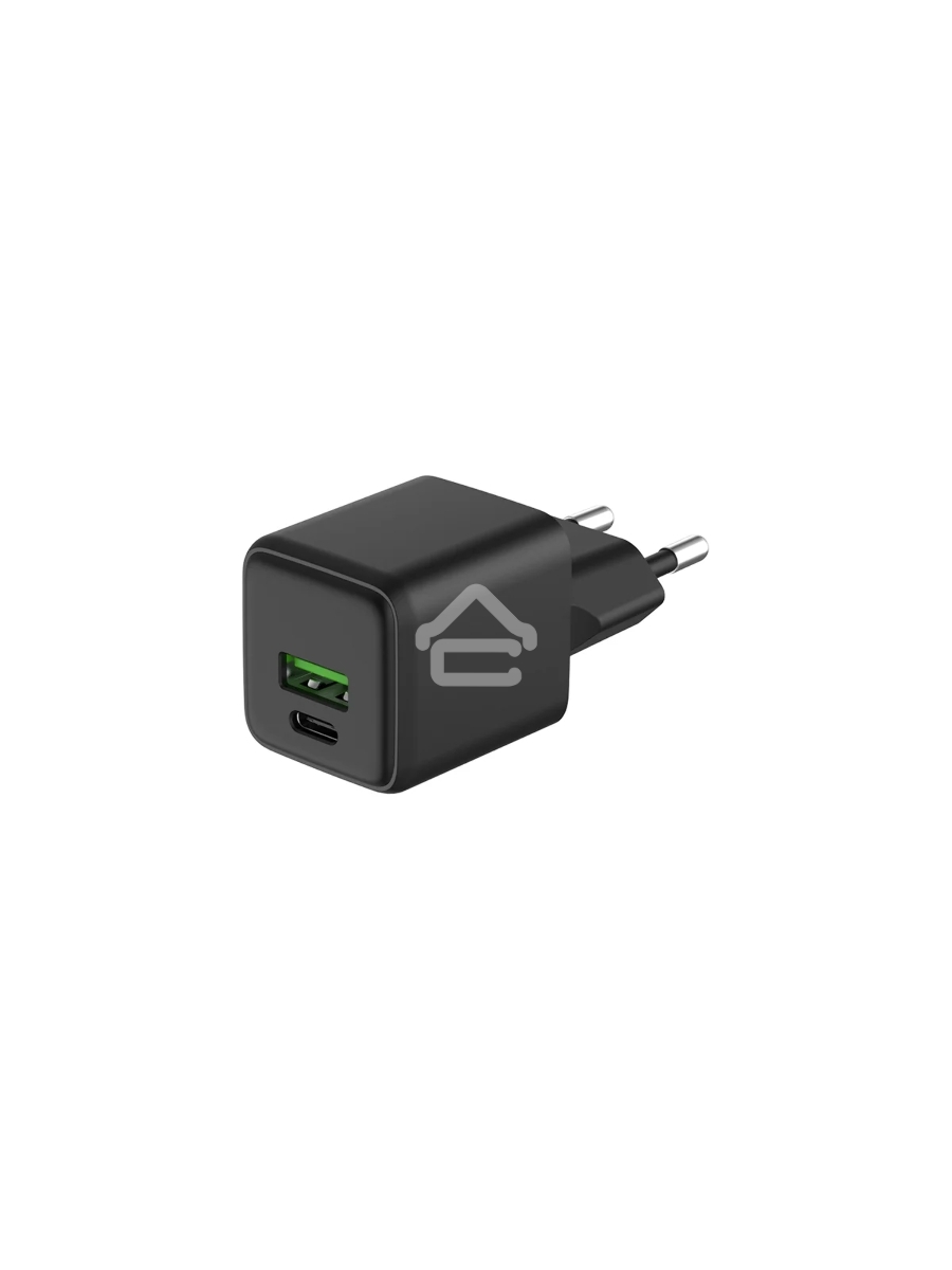 Сетевое зарядное устройство с двумя портами USB-A и Type-C, 20Вт GaN Rexant