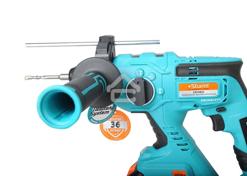 Перфоратор Sturm! CRH1822 SDS-plus уд.:2.2Дж аккум. (кейс в комплекте)