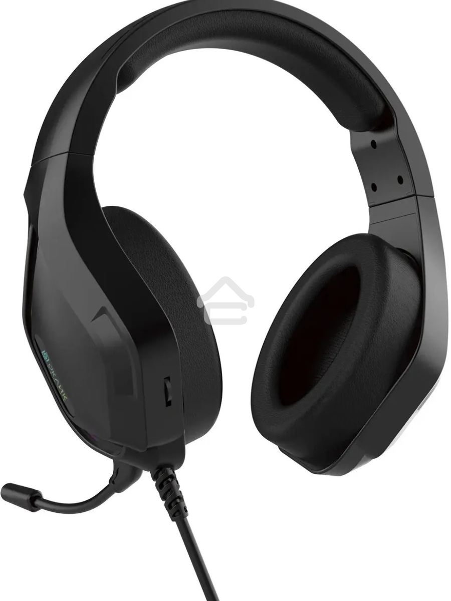Наушники с микрофоном Oklick HS-L600G черный 2.2м мониторные USB оголовье (1939588)