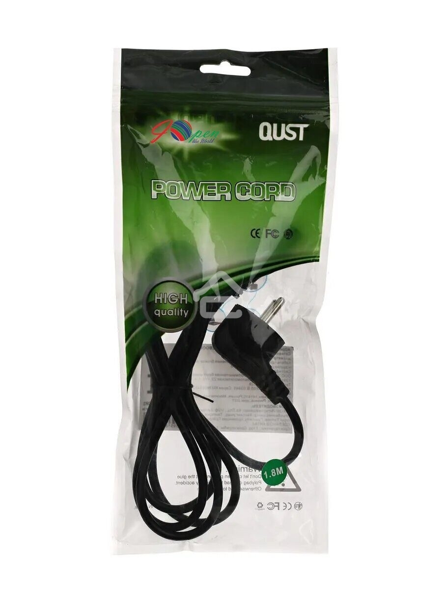 Кабель питания для ноутбуков Aopen (ACE022-1.8M) 1.8м3Gx0.5мм