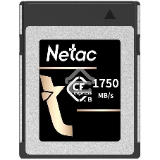 Флеш карта CFexpress 512Gb Netac CF2000 NT02CF2000-512G-S PCIe Gen 3x2 Type B cards, up to 1750MB/1650MB/
