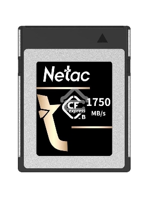 Флеш карта CFexpress 512GB Netac CF2000 <NT02CF2000-512G-S> PCIe Gen 3x2 Type B cards , up to 1750MB/1650MB/