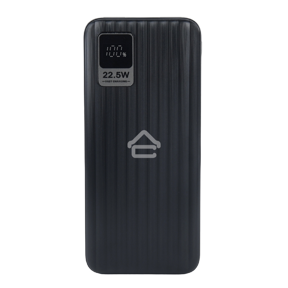 Портативный аккумулятор Perfeo Powerbank WATERFALL 10000 mAh/LED дисплей/PD + QC 3.0/Type-C/2 USB/Выход: 5A, max 22.5Wчерный (PF_E1469)