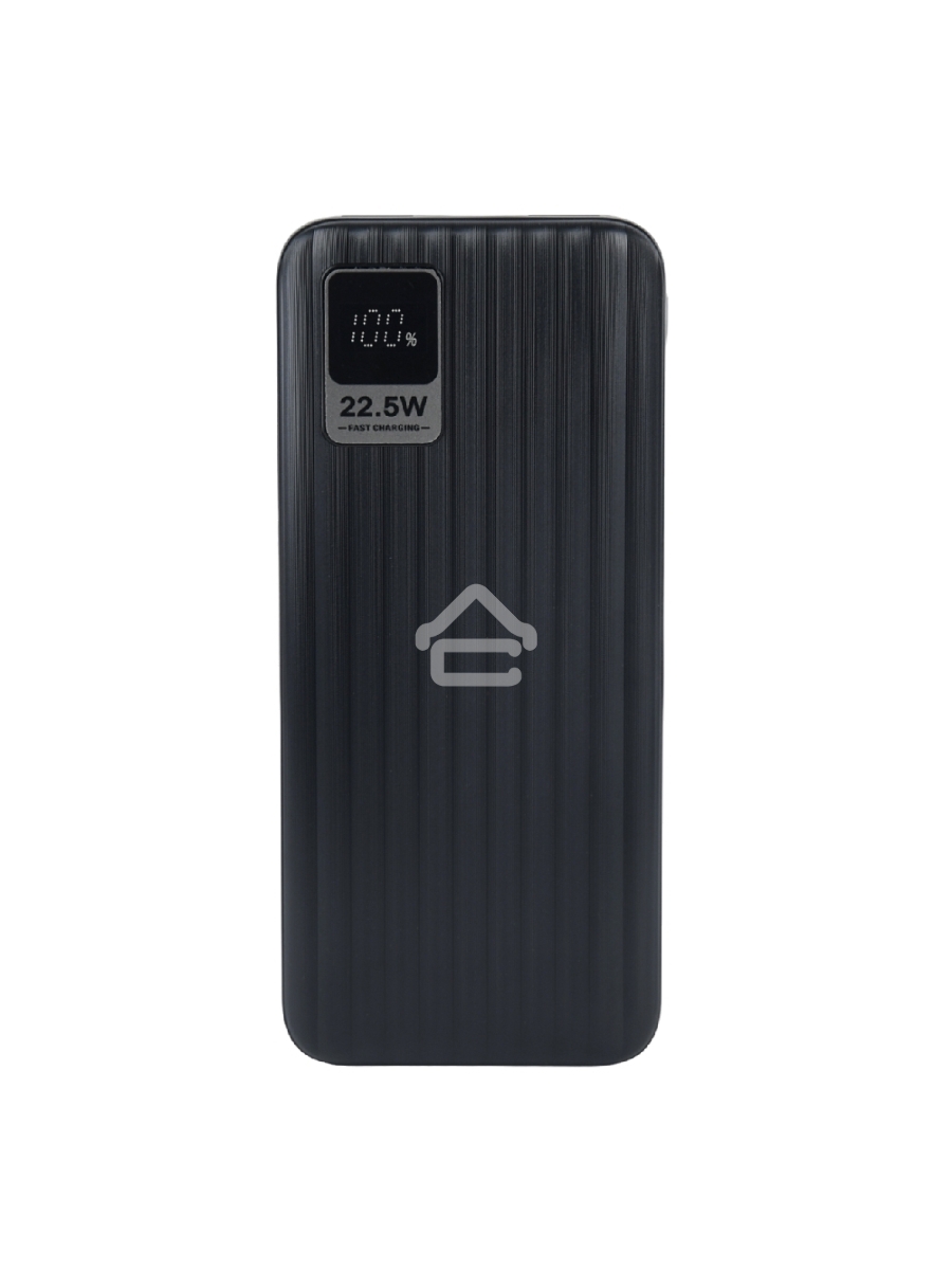 Мобильный аккумулятор Perfeo Powerbank WATERFALL 10000 mAh/LED дисплей/PD + QC 3.0/Type-C/2 USB/Выход: 5A, max 22.5Wчерный (PF_E1469)