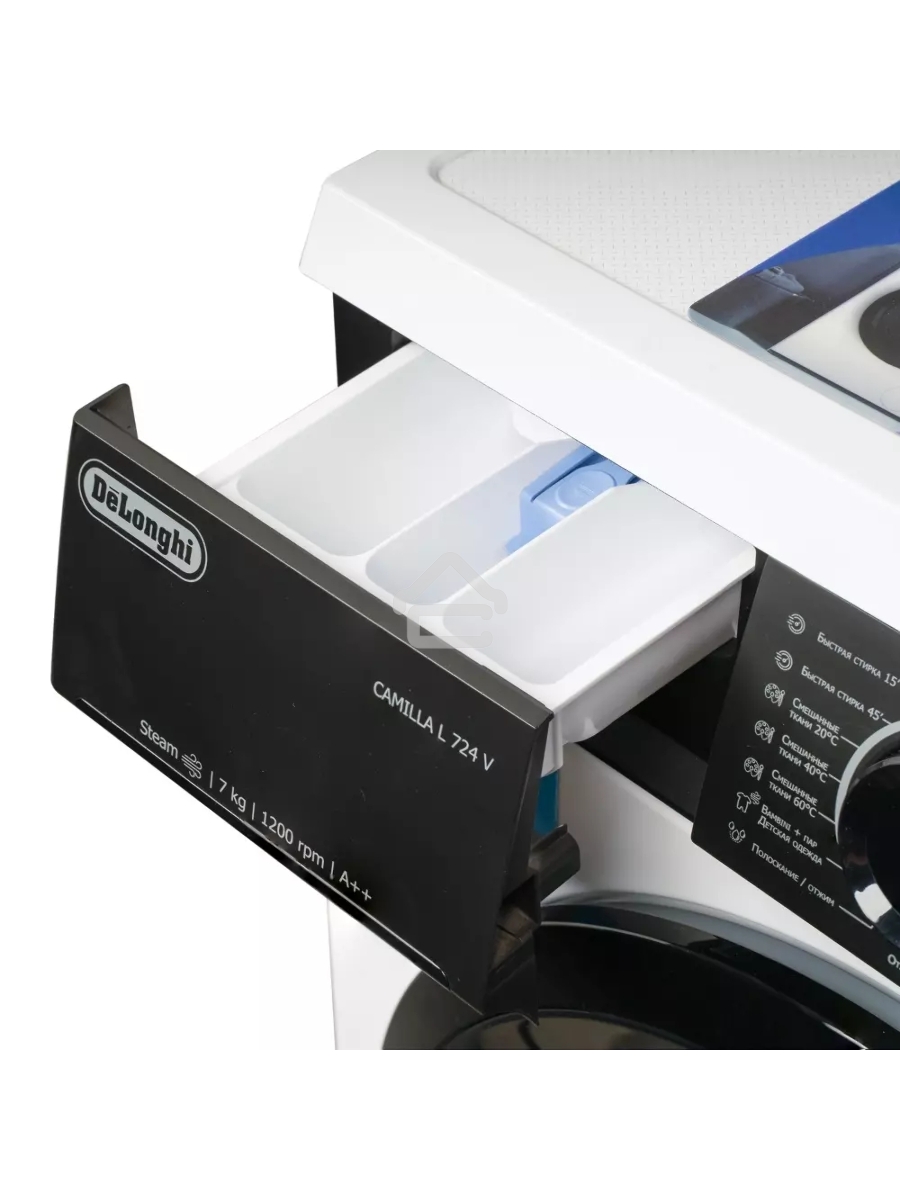 Стиральная машина DeLonghi CAMILLA L 724 V белый, загрузка фронтальная 7 кг, 1200 об/мин., класс: А++