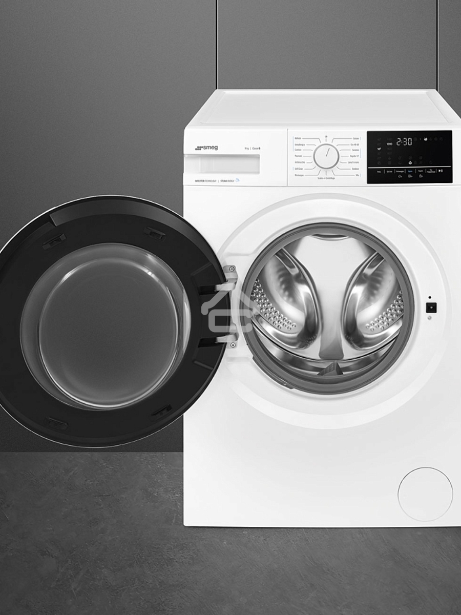 Стиральная машина SMEG WN94SEB белый, загрузка фронтальная 9 кг, 1400 об/мин, класс А+++