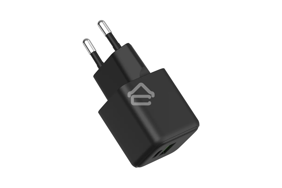 Сетевое зарядное устройство с двумя портами USB-A и Type-C, 20Вт GaN Rexant