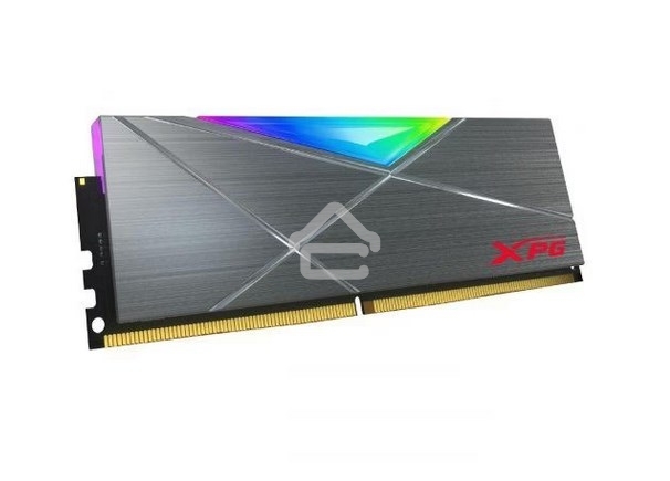 Оперативная память XPG Spectrix D50 RGB, DDR4, 32GB (1x32GB), 3600MHz, CL18, UDIMM, RGB, с радиатором, серый