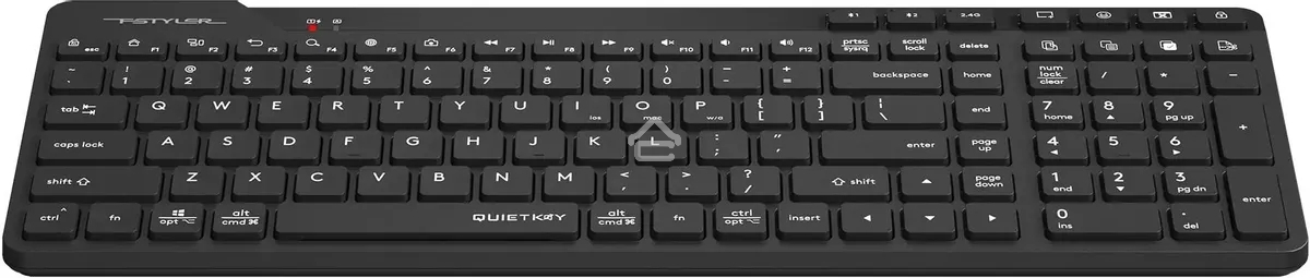 Клавиатура беспроводная A4Tech Fstyler FBK27C AS черный USB BT/Radio slim Multimedia (FBK27C AS)