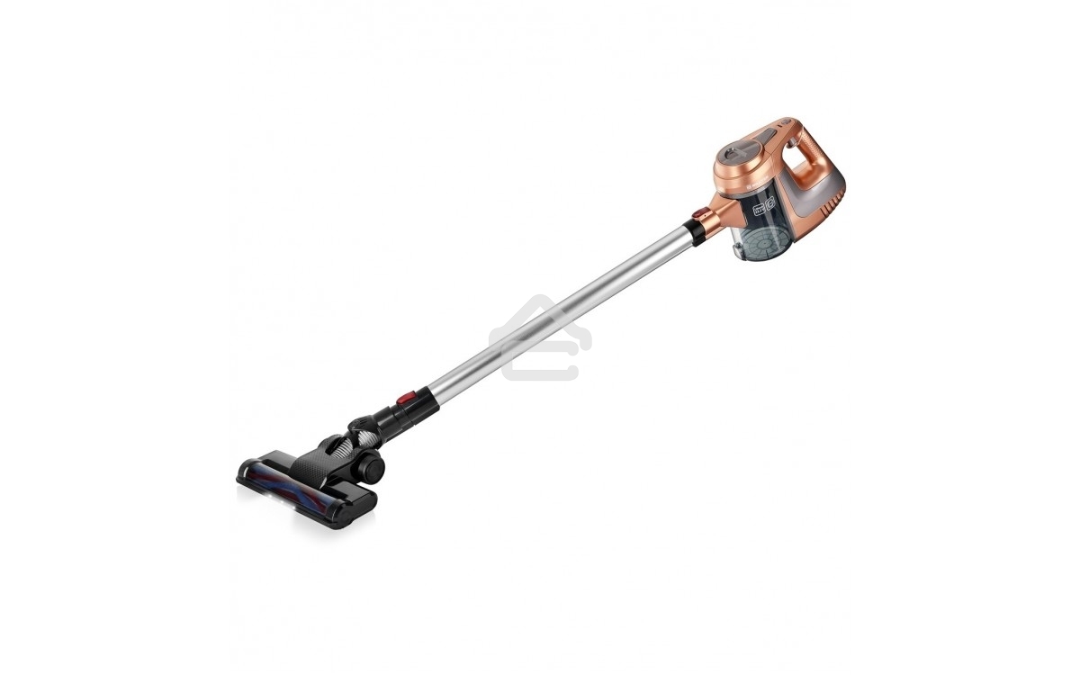 Пылесос вертикальный BRAYER BR4261 бежевый, питание от аккумулятора, 80 Вт, уборка сухая, пылесборник 1 л, работа от АКБ max 35 мин