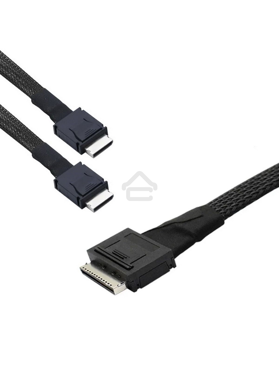 Кабель Amphenol RML80-0249/RML42-0249 Cable OcuLink SFF8611 8i to 2x SFF8611 4i, length= 80cm, OEM