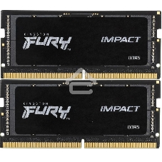 Оперативная память Kingston Fury Impact, DDR5, 64GB (2x32GB), 4800MHz, CL38, SO-DIMM