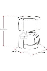 Кофеварка капельная Melitta Look V Therm Timer Black Filter черный/нержавеющая сталь, исп. кофе - молотый, 1.25 л, 1000 Вт