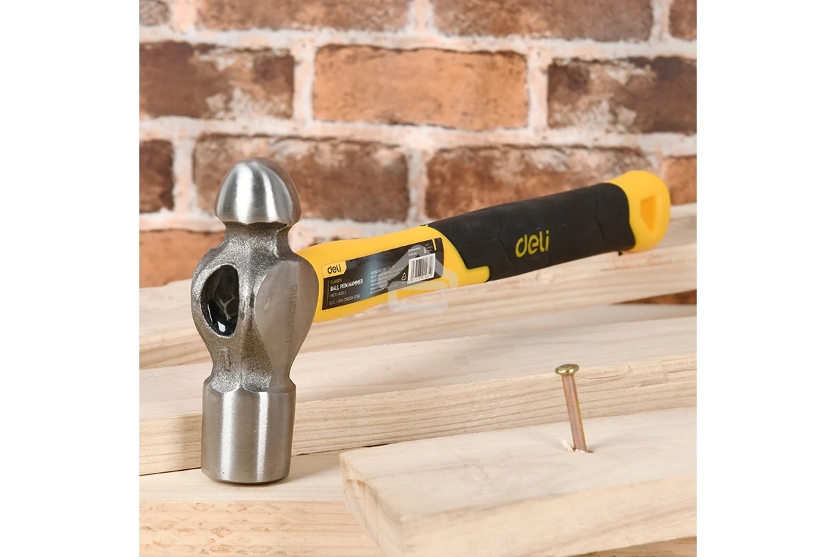 Рихтовочный молоток Deli DL443016 450 гр Фибергласовая рукоять