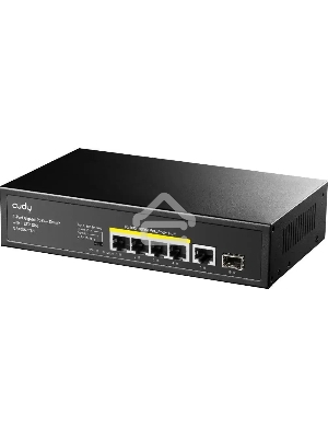 Коммутатор Cudy GS1005PTS1 (L2) 5x1Гбит/с 1SFP 4PoE+ 120W неуправляемый