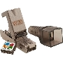 Коннектор Suprlan 10-0240-1, STP кат.6A RJ45 с защитным колпачком, серый