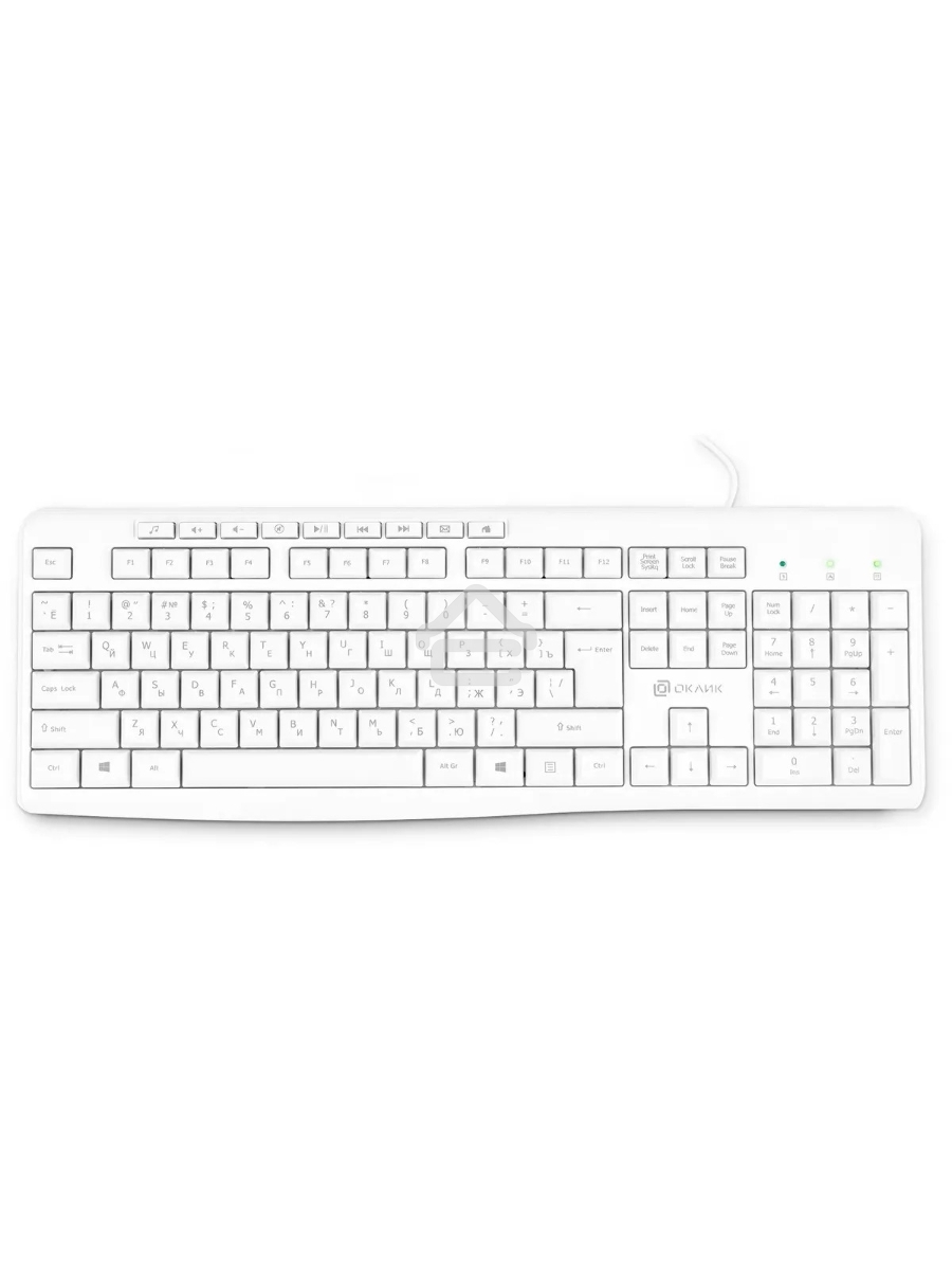 Клавиатура Oklick 305M (1875227) проводная, USB, белый