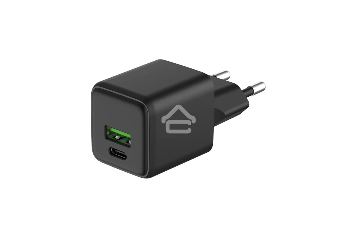 Сетевое зарядное устройство с двумя портами USB-A и Type-C, 25Вт GaN Rexant
