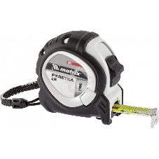 Рулетка Matrix Neon, 3 м x 16 мм, обрезиненный корпус, 3 фиксации, PRO