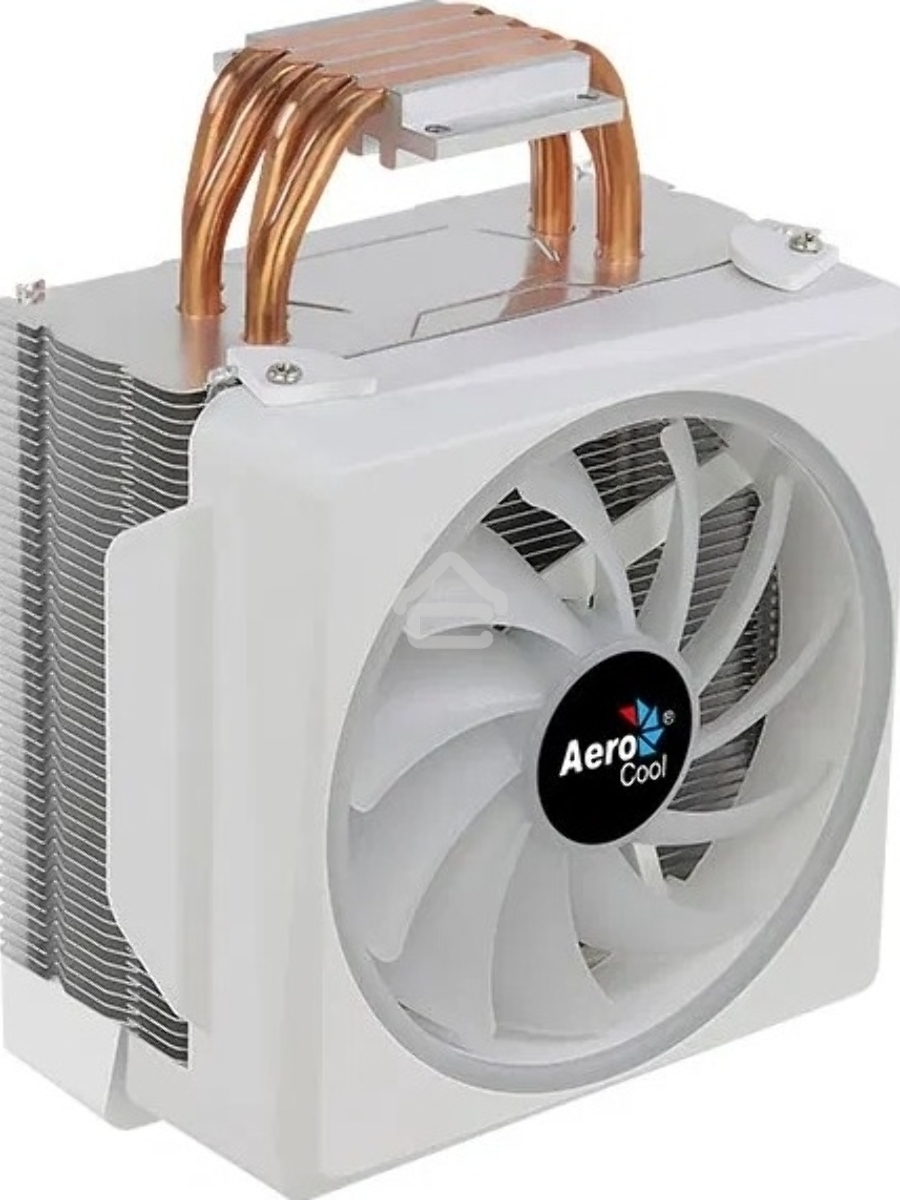 Кулер для процессора AeroCool / Formula Cylon 4F белый, 120 мм, алюминий/медь, 1800 об/мин, 26 дБ, 4 pin, 145 Вт, 160 мм