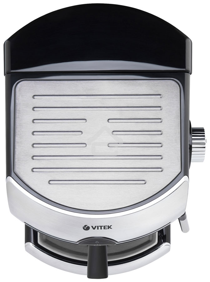 Кофеварка рожковая Vitek VT-1507 серебристый/черный, исп. кофе - молотый, 1.5 л, 1050 Вт, 15 Бар.