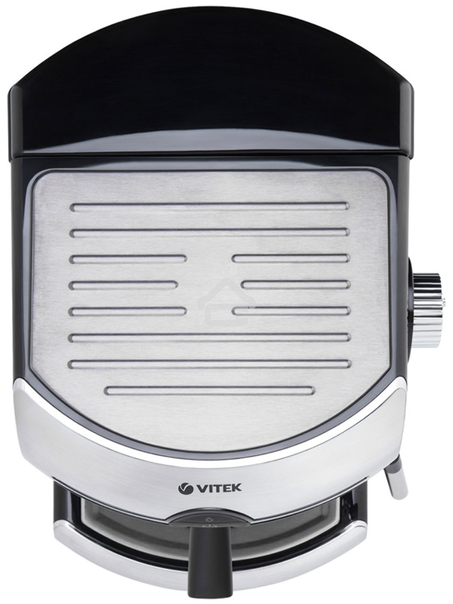 Кофеварка рожковая Vitek VT-1507 серебристый/черный, исп. кофе - молотый, 1.5 л, 1050 Вт, 15 Бар.