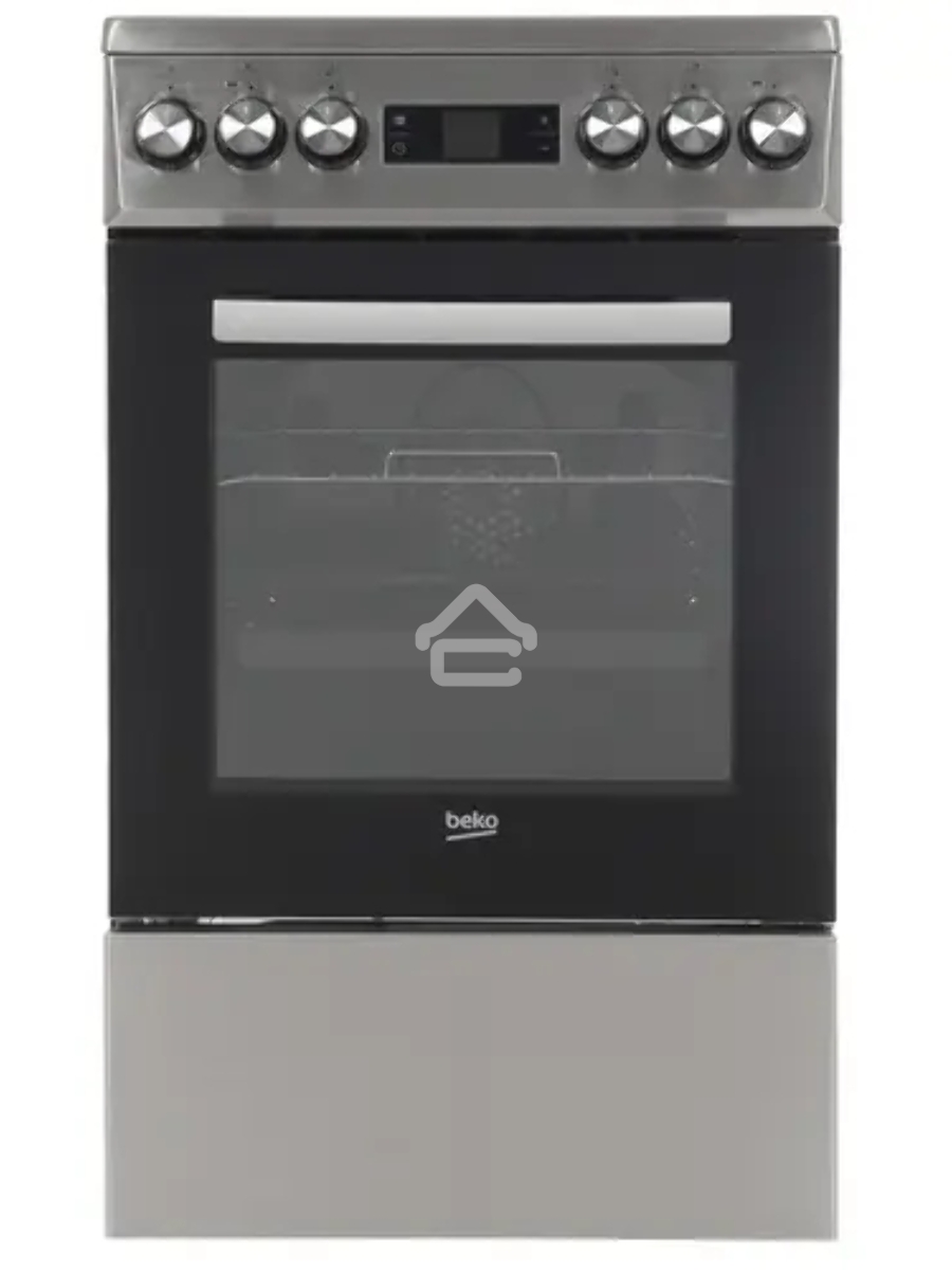 Плита электрическая Beko FSM57300GX черный, конфорок 4 шт, духовка 55 л, 50 см x 85 см x 60 см
