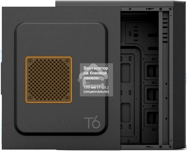 Компьютерный корпус Zalman ZM-T6 черный без БП ATX 1xUSB2.0 1xUSB3.0 audio bott PSU