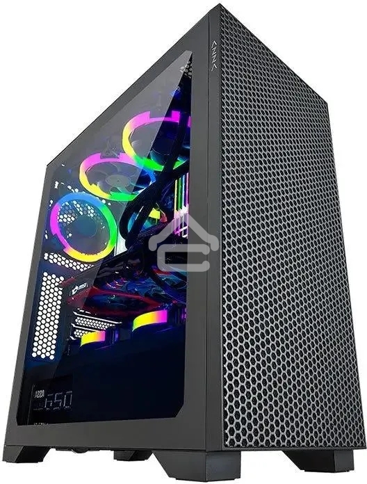 Компьютерный корпус Azza Hive черный без БП ATX 8x120mm 5x140mm 2xUSB2.0 1xUSB3.0 audio bott PSU