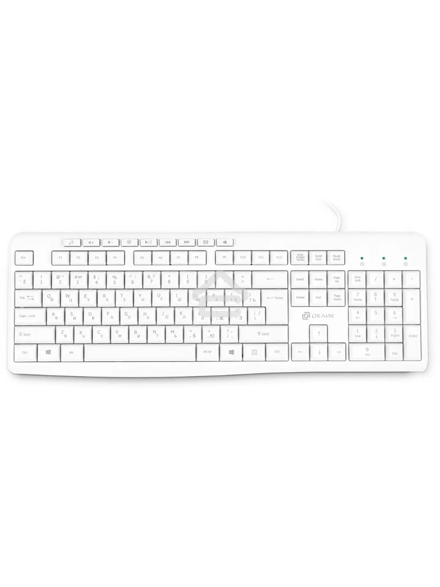 Клавиатура Oklick 305M (1875227) проводная, USB, белый