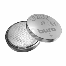 Батарея Buro Lithium CR2032 (1шт) блистер, 3 В