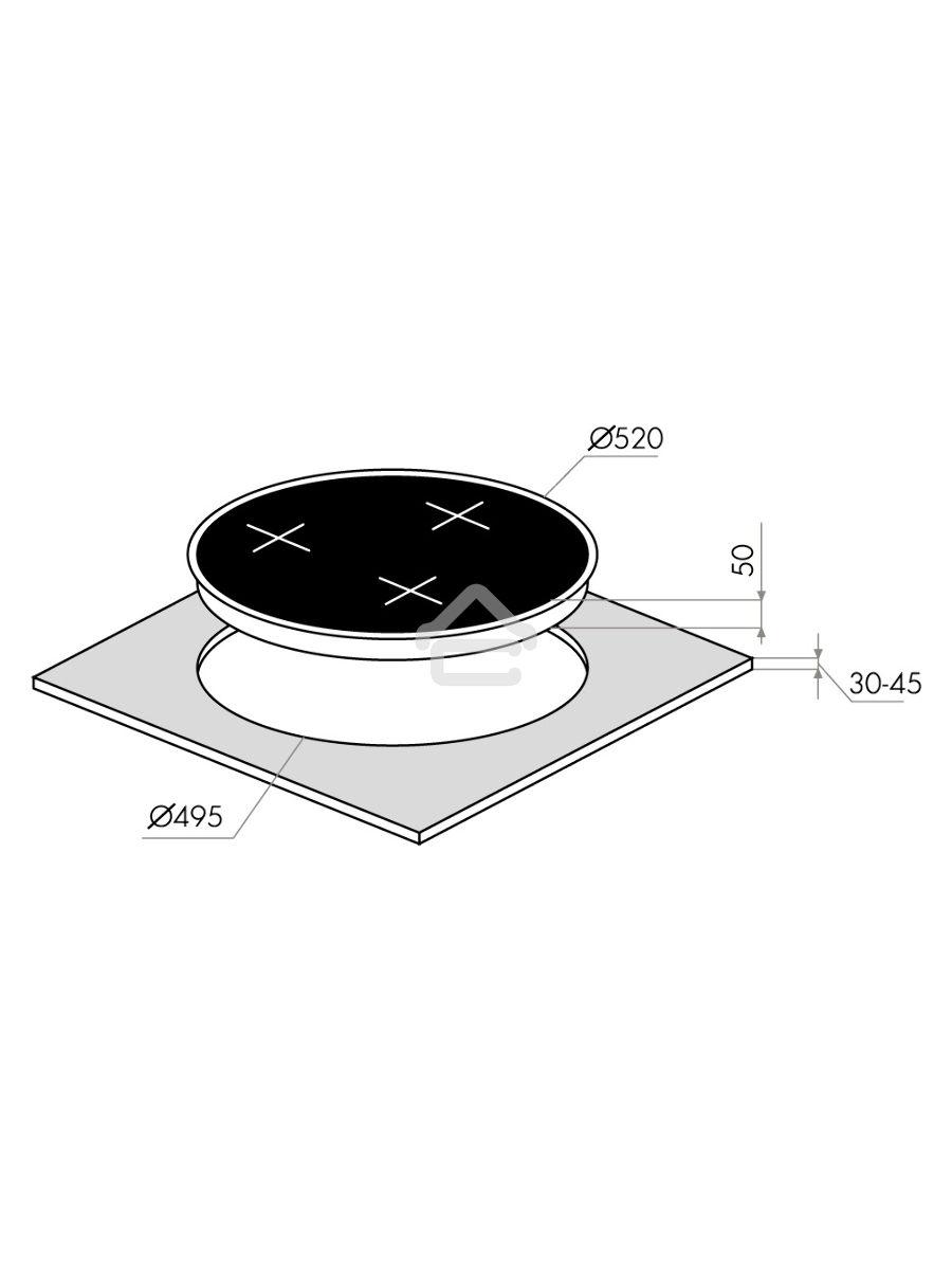 Газовая панель Maunfeld EGHG.43.23CW/G