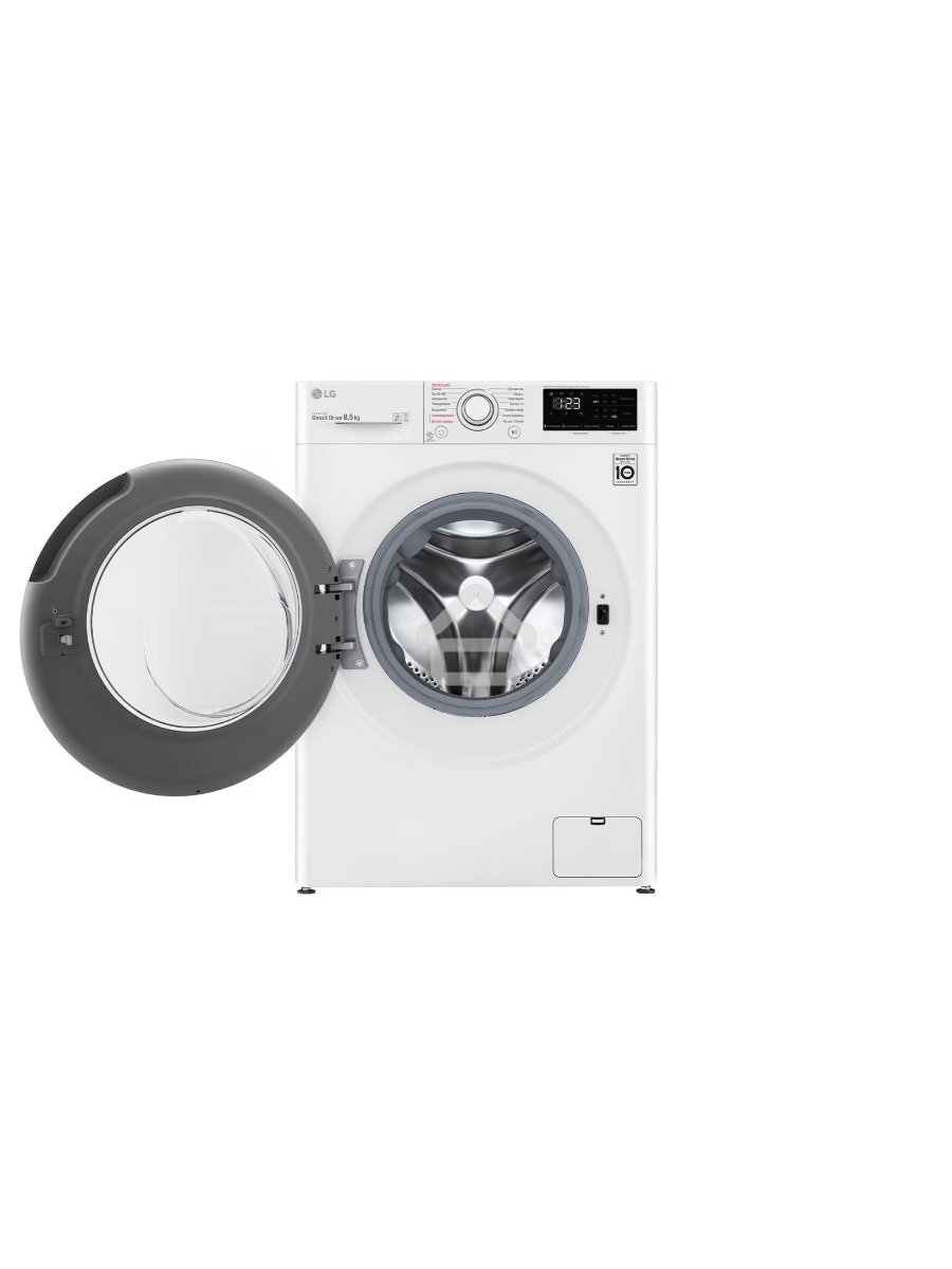 Стиральная машина LG F2V3GS3W белый, загрузка фронтальная 8,5 кг, 1200 об/мин., класс: А