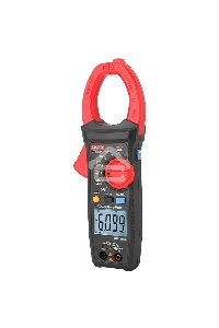 Токоизмерительные клещи UT205A+ Напряжение постоянного/переменного тока (1000 В); переменный ток (1000А); Сопротивление (40 МОм); Емкость (40 мФ); Частота (10 МГц); Отверстие челюсти 42 мм