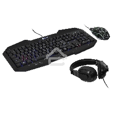 Игровой комплект Oklick HS-HKM100G черный 2.2м мониторы оголовье