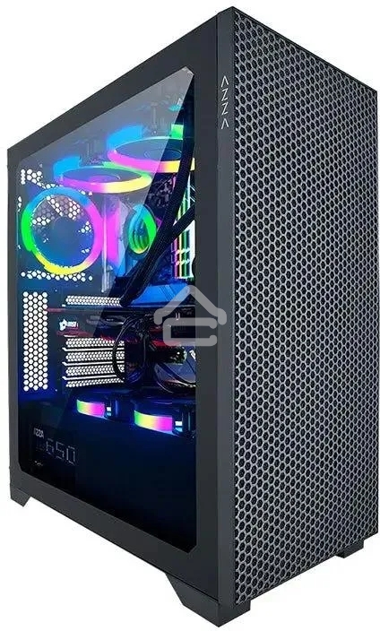 Компьютерный корпус Azza Hive черный без БП ATX 8x120мм 5x140мм 2xUSB 2.0 1xUSB 3.0 audio bott PSU