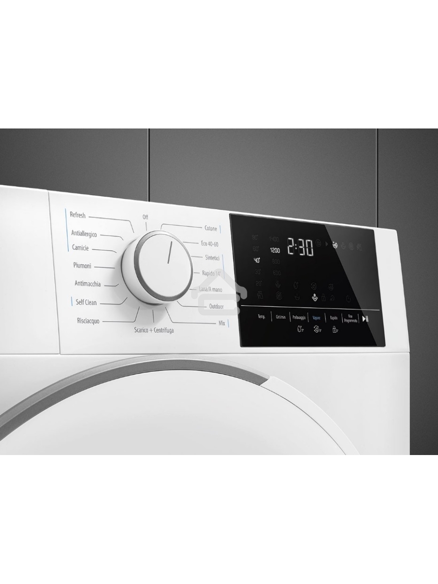 Стиральная машина SMEG WN94SEB белый, загрузка фронтальная 9 кг, 1400 об/мин, класс А+++