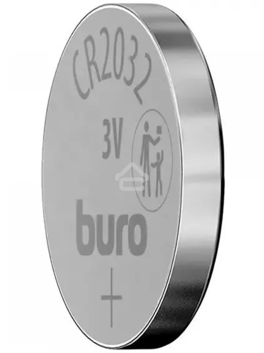 Батарея Buro Lithium CR2032 (1шт) блистер, 3 В