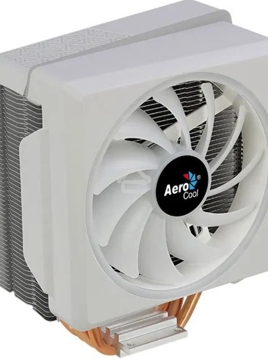 Кулер для процессора AeroCool / Formula Cylon 4F белый, 120 мм, алюминий/медь, 1800 об/мин, 26 дБ, 4 pin, 145 Вт, 160 мм