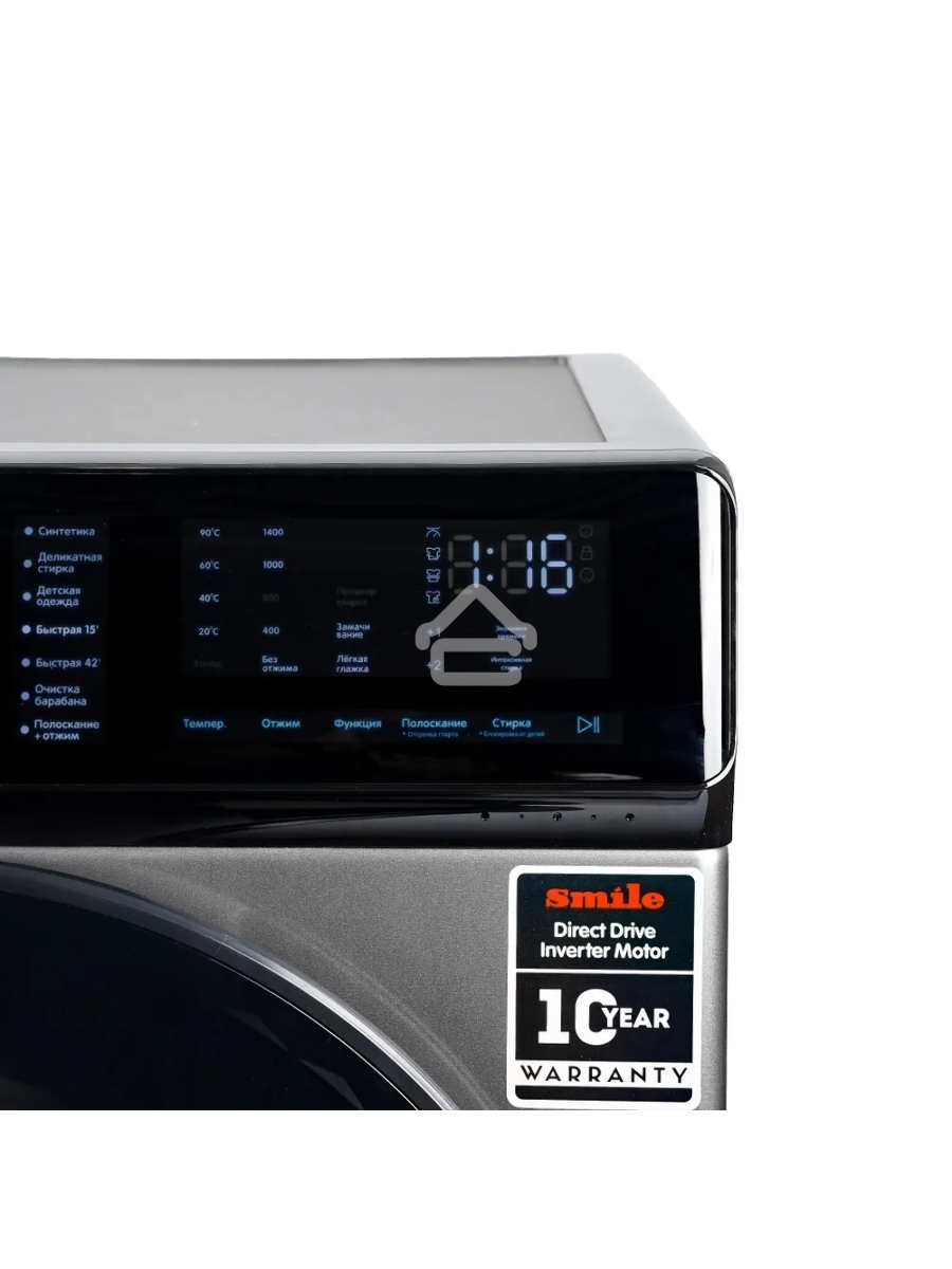 Стиральная машина Smile SWMSW9DG1400 серый, загрузка фронтальная 9 кг, 1400 об/мин, класс: А+++