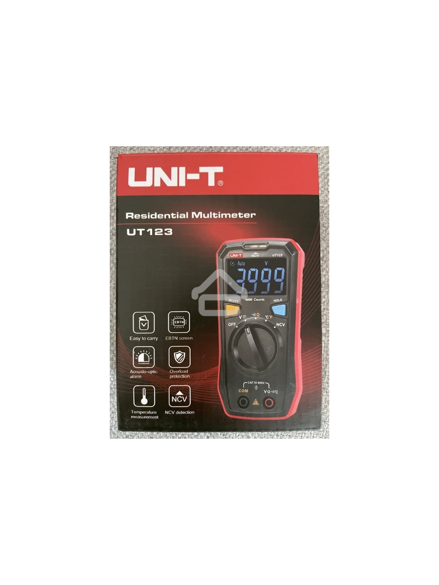 Мультиметр UNI-T Мультиметр UT123, 600В, 20МОм, карманный (0511237)