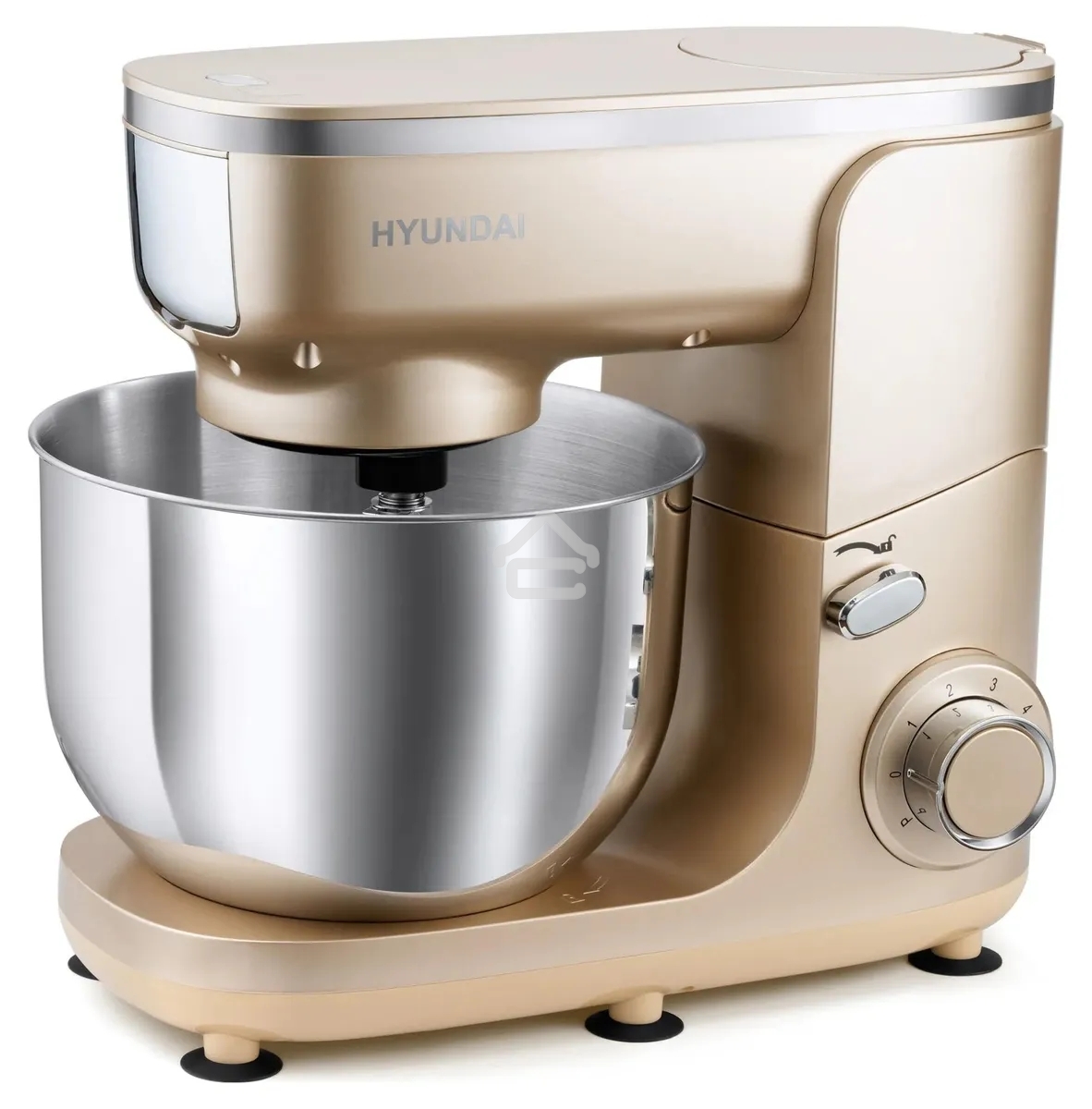 Кухонная машина Hyundai HYM-S7451 планетар.вращ. 1400Вт золотистый