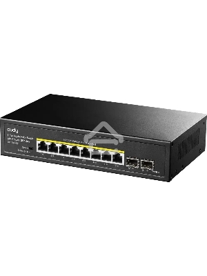Коммутатор Cudy GS1008PS2 (L2) 8x1Гбит/с 2SFP 8PoE+ 120W неуправляемый