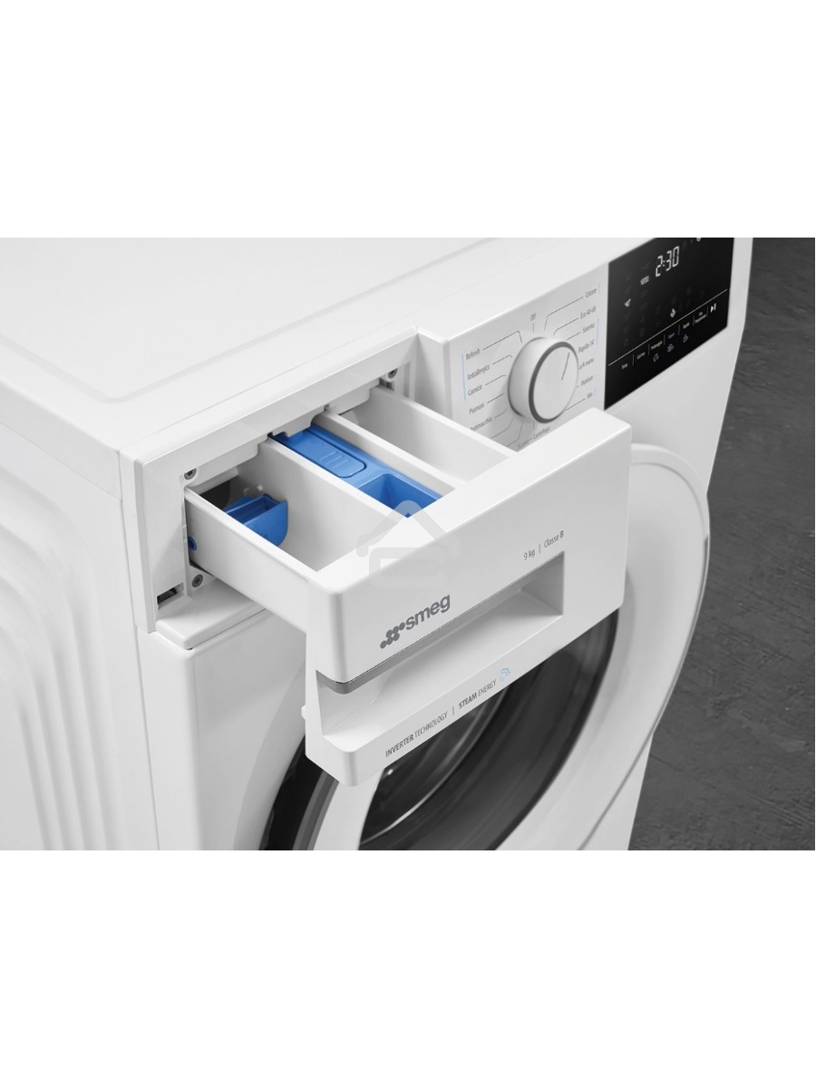 Стиральная машина SMEG WN94SEB белый, загрузка фронтальная 9 кг, 1400 об/мин, класс А+++