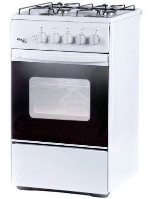 Газовая плита Лада Nova RG 24040 W, газ.контроль духового шкафа, белый