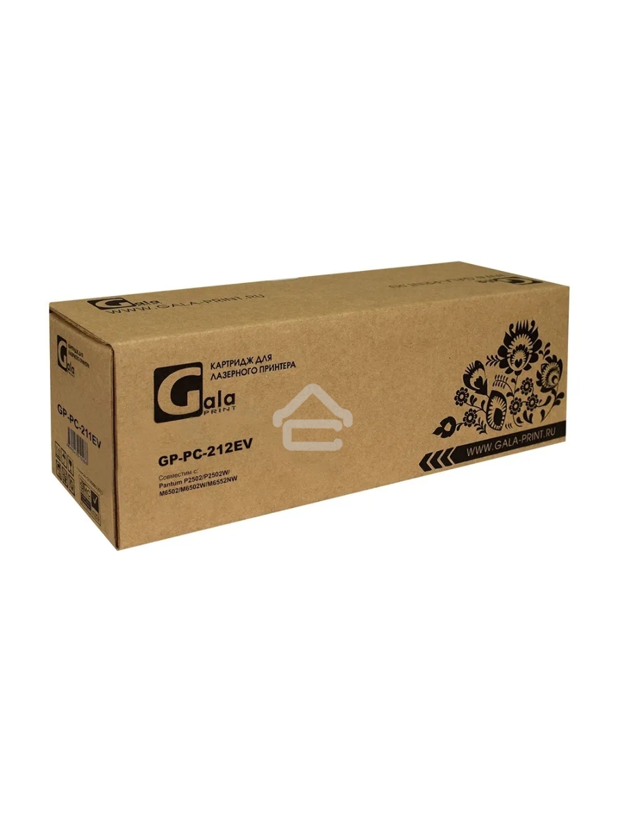 Картридж GalaPrint GP-PC-212EV чёрный (1600 стр) для Pantum P2502/P2502W/M6502/M6502W/M6552NW