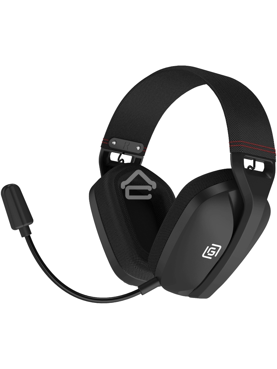 Наушники с микрофоном Оклик HS-L750G черный 1.5м накладные  оголовье