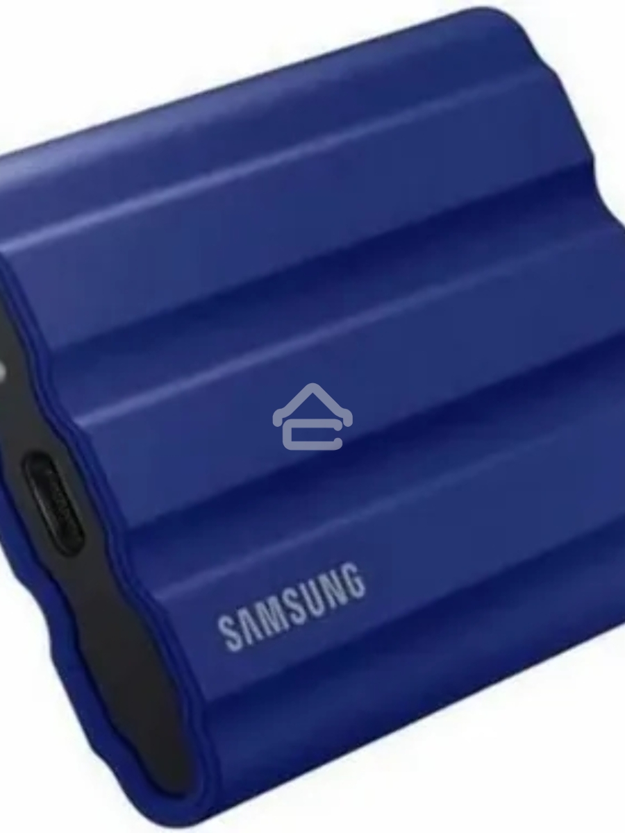 Накопитель Samsung External SSD T7 Shield, 2TB, Type C-to-C/A, USB 3.2 Gen2, R/W 1050/1000MB/s, IP65, 88x59x13mm, 98g, Blue (12 мес.)