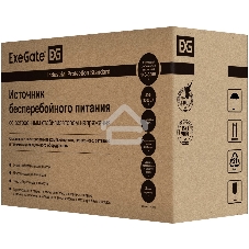 Источник бесперебойного питания ExeGate Power Back BNB-450.LED.AVR.4C13 450VA/240W, LED, AVR, 4*C13, металлический корпус, черный
